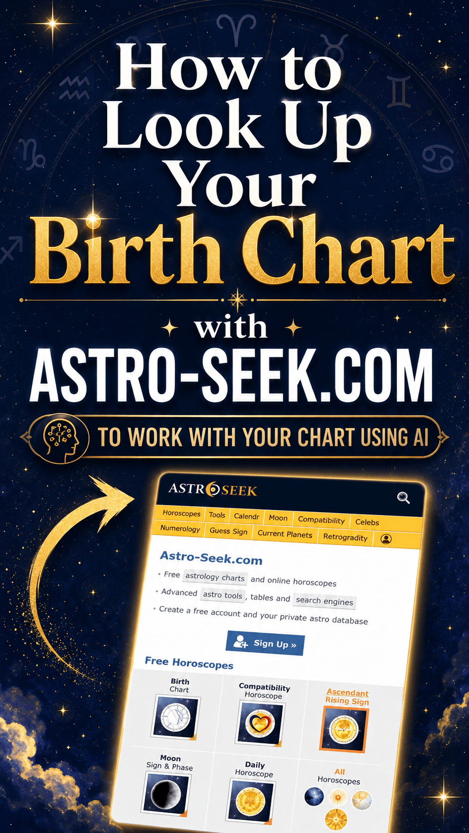 Astro-Seek Birth Chart Tutorial: How to Copy Your Chart Data for ChatGPT&nbsp;AI
